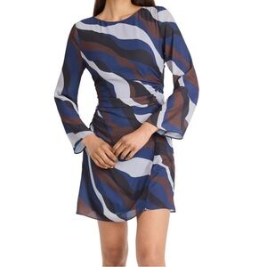 NWT YASMINE ABSTRACT PRINT MINI DRESS BY DONNA MORGAN